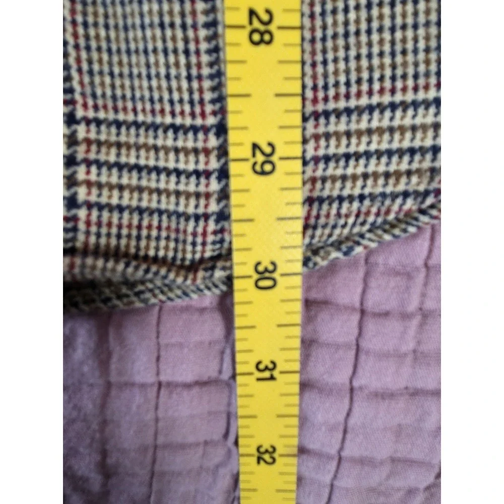 Viyella Shirt Mens Medium Plaid Long Sleeve Button-Up Classic Preppy Cotton Wool